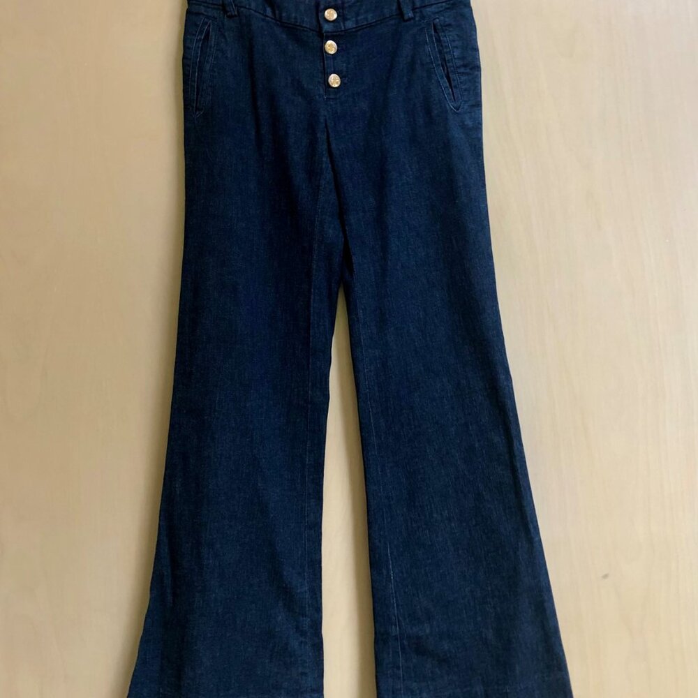 Lily Pulitzer Medium Wash Denim Trouser Style Pants/Jeans Size US 2